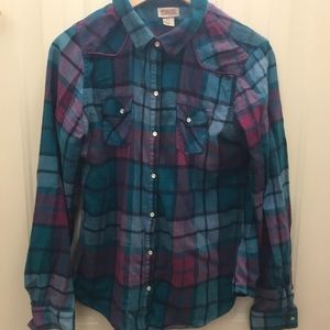 Multicolored flannel